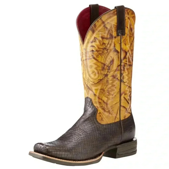 Ariat Other - Mens Ariat Relentless Advantage Square Toe Boots NWT Fire Design Size 9D